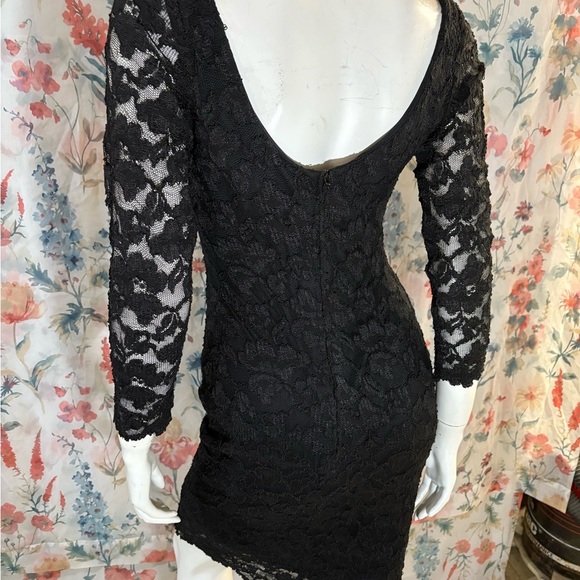 Vintage Molly Malloy Size S Black Sweetheart Cocktail Dress - Picture 7 of 12